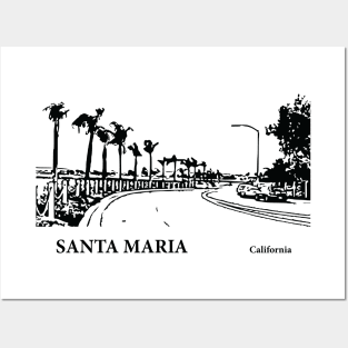 Santa Maria California Posters and Art